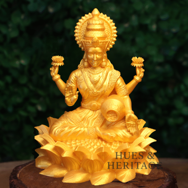 Goddess Lakshmi on Lotus – The Divine Grace of Wealth and Fortune - Image 9