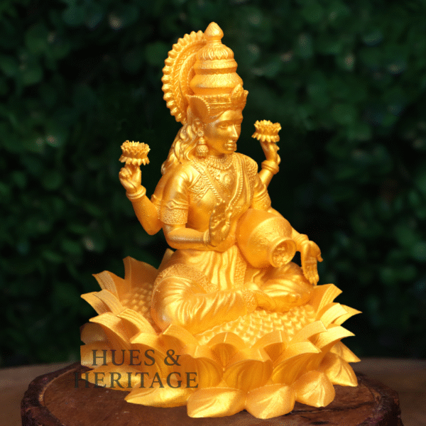 Goddess Lakshmi on Lotus – The Divine Grace of Wealth and Fortune - Image 8