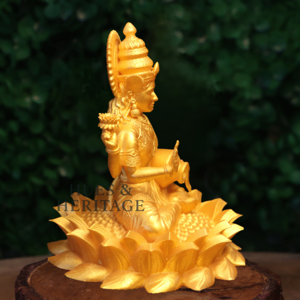 Goddess Lakshmi on Lotus – The Divine Grace of Wealth and Fortune - Image 7