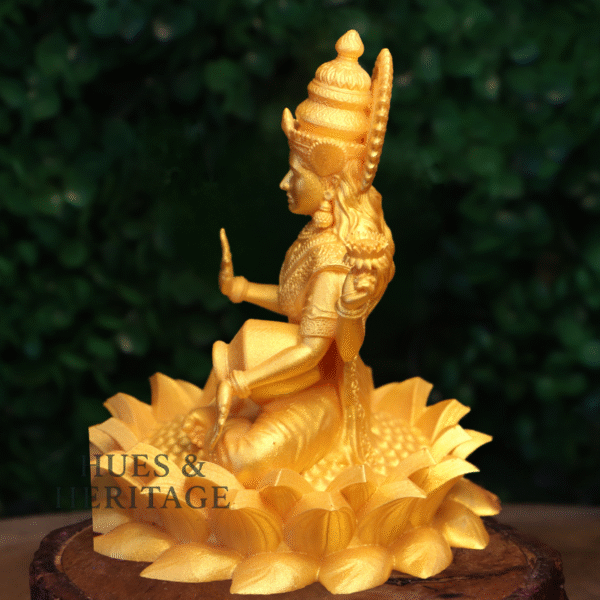 Goddess Lakshmi on Lotus – The Divine Grace of Wealth and Fortune - Image 5