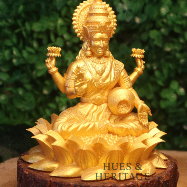 Goddess Lakshmi on Lotus – The Divine Grace of Wealth and Fortune - Image 3