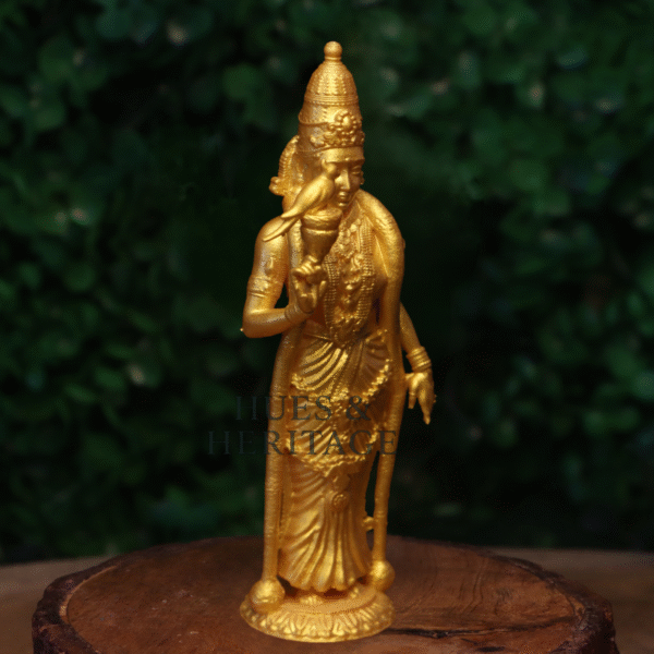 Goddess Meenakshi with Parrot – The Empress of Grace and Power - Image 4