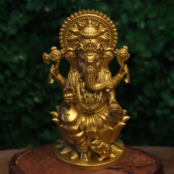 Lotus Seated Vinayagar – The Four-Armed Remover of Obstacles - Image 2