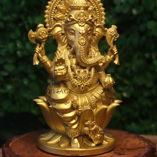 Lotus Seated Vinayagar – The Four-Armed Remover of Obstacles - Image 8