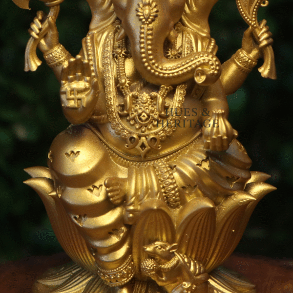 Lotus Seated Vinayagar – The Four-Armed Remover of Obstacles - Image 3